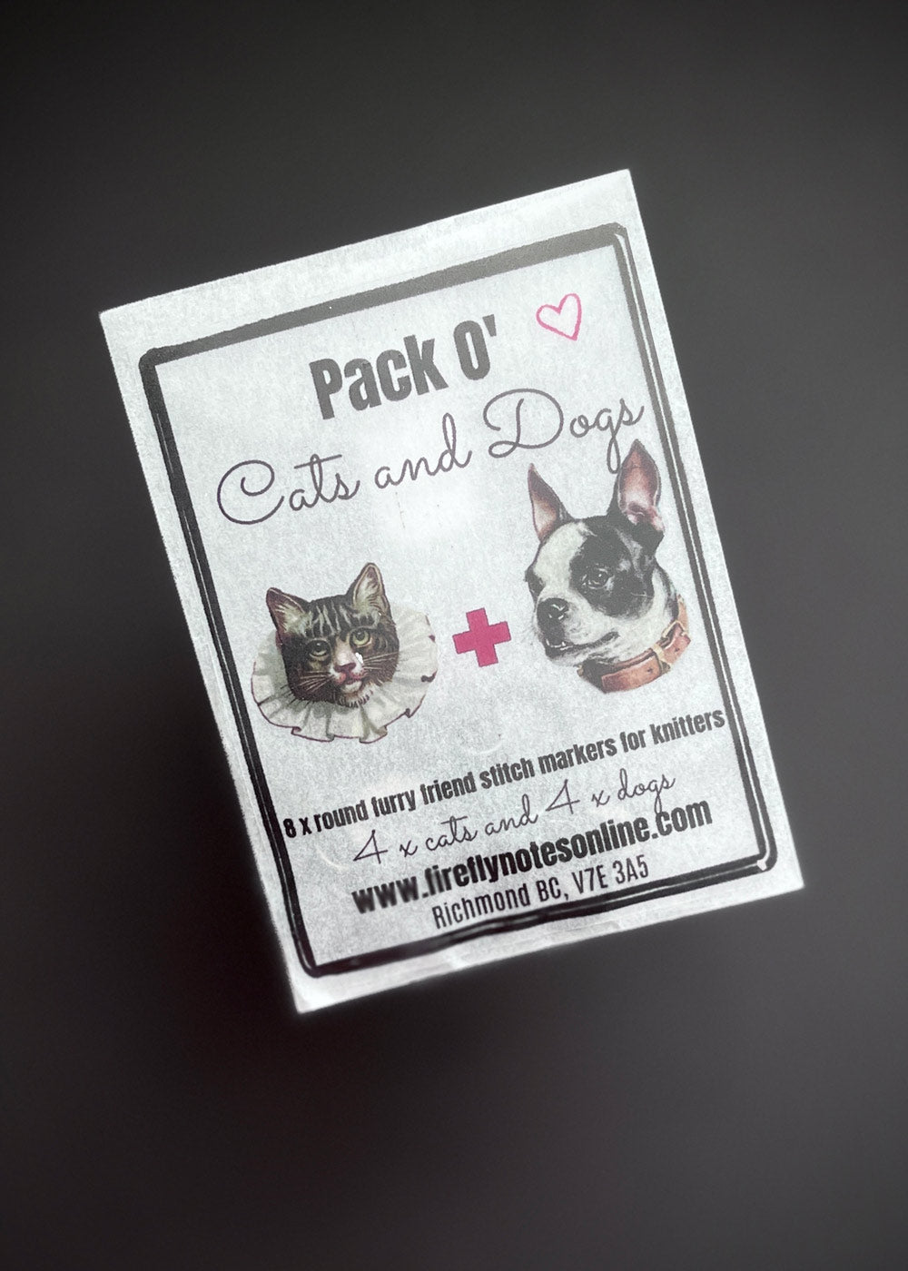 Pack O' Cats & Dogs Stitch Marker Set