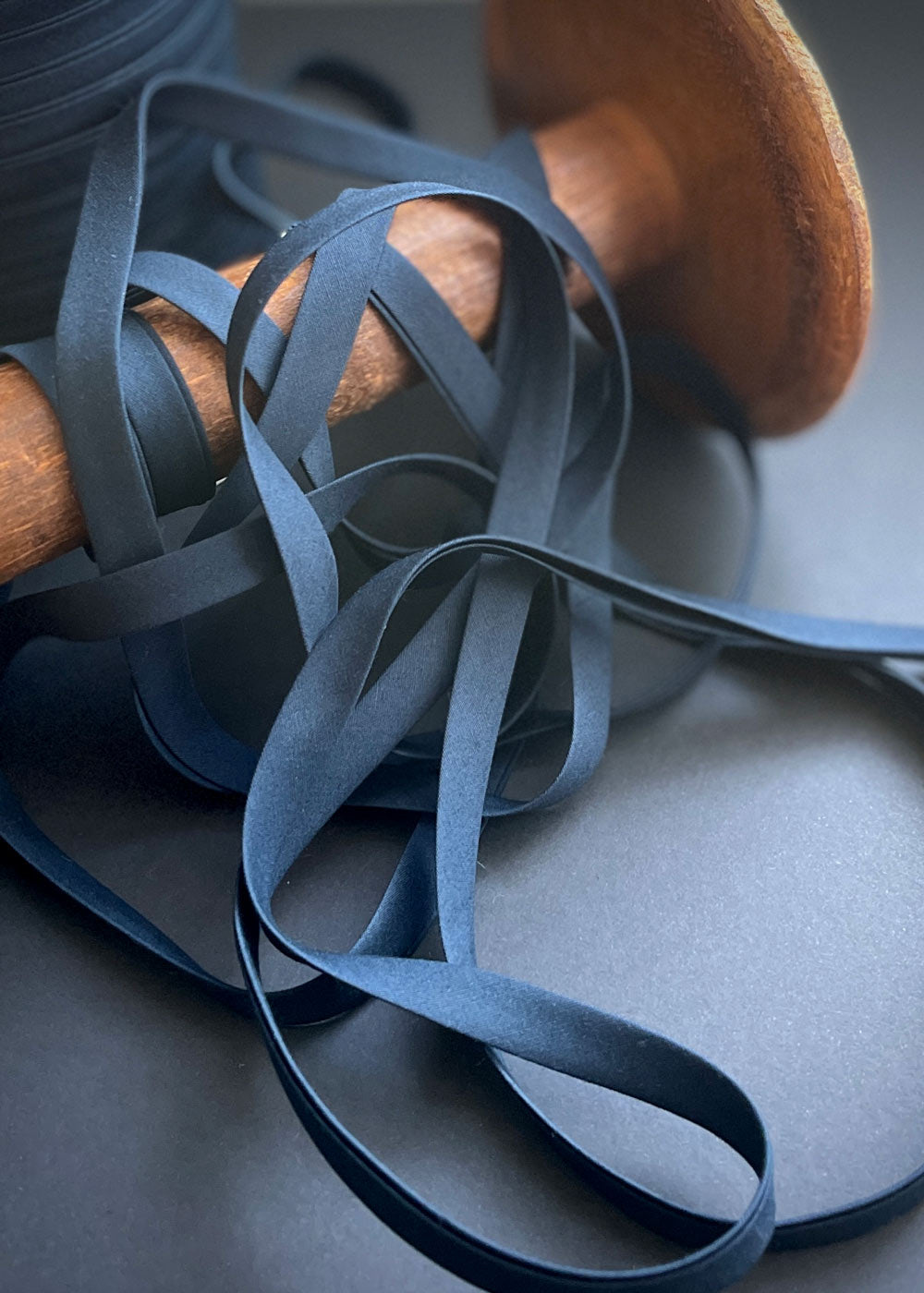Cotton Double Fold Bias Binding, Navy