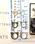 Mixed Meows Cat Stitch Marker Set