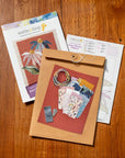Wattle & Loop Slow Stitching Kit - Coneflower
