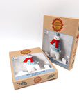 Polar Bear Felt Craft Mini Kit: English