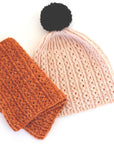 Gabo Hat & Cowl, Ambah O'Brien Print Knitting Pattern