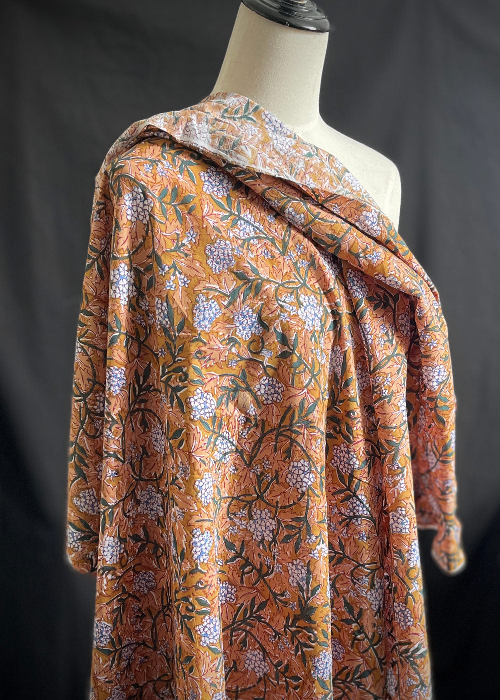 Hand Printed Cotton - Plumbego
