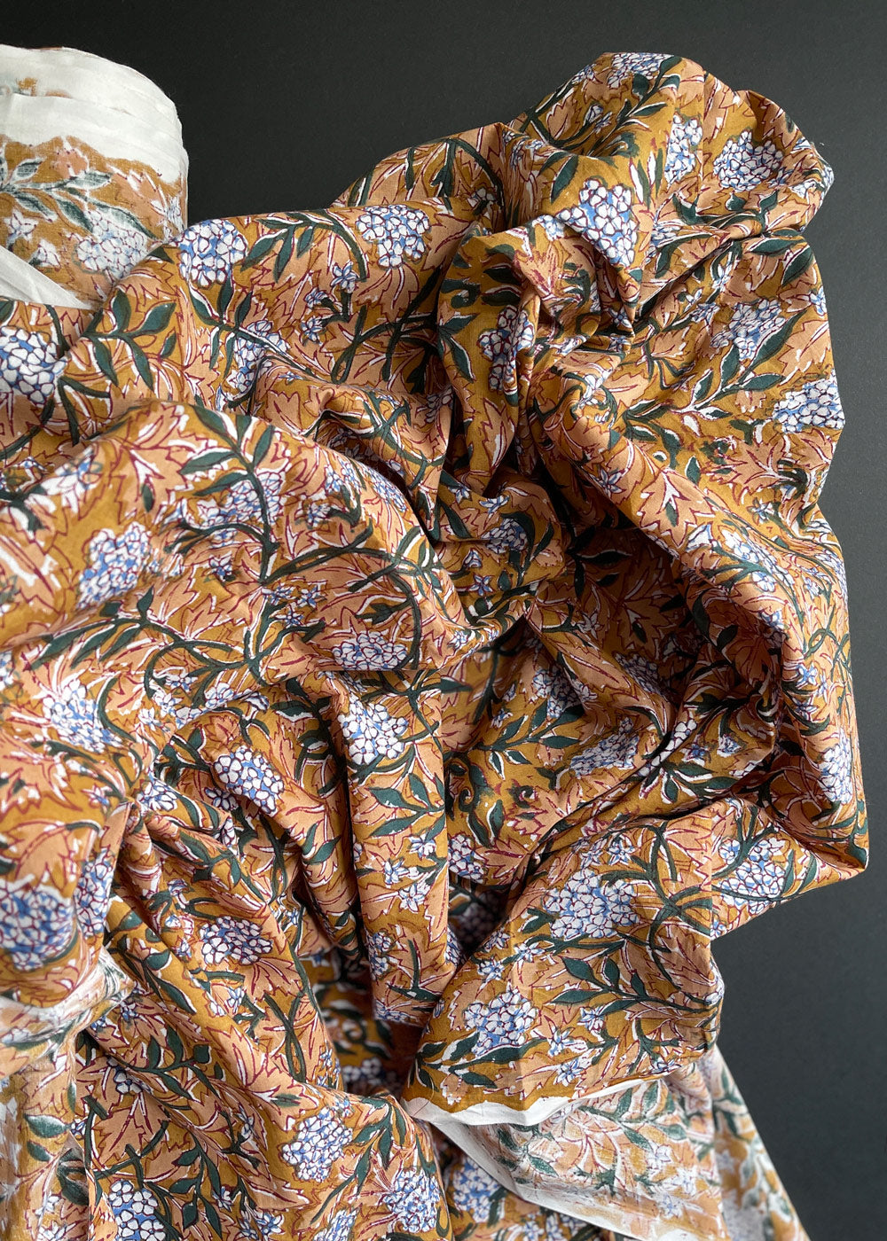 Hand Printed Cotton - Plumbego
