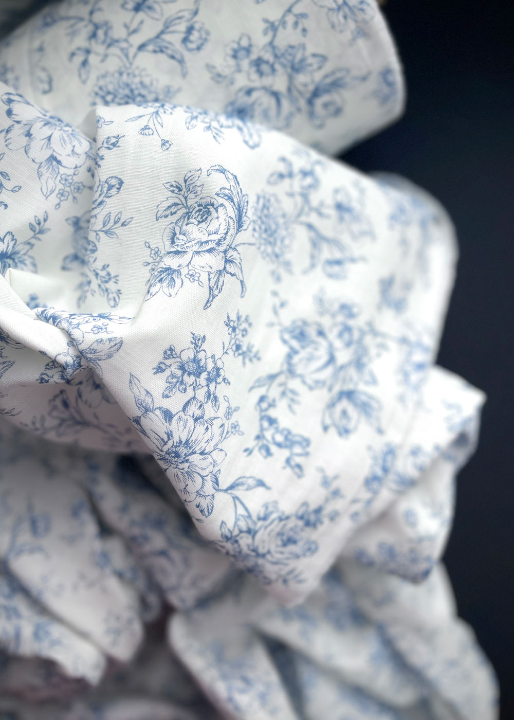 Cotton Double Gauze - Jardin Porcelain