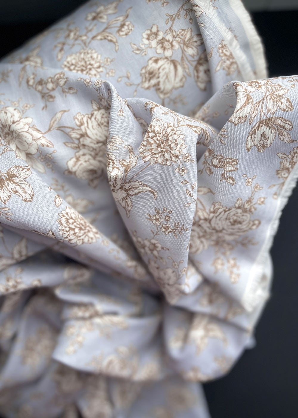 Cotton Double Gauze - Jardin Powder Blue