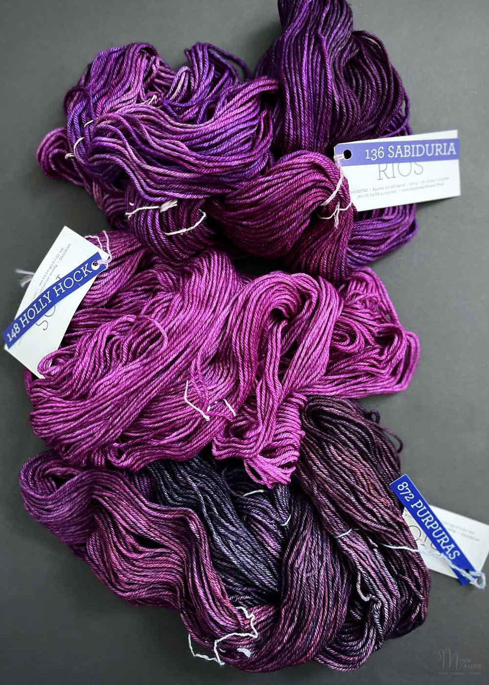 Malabrigo. Rios Merino Worsted 10ply. Purpuras 872