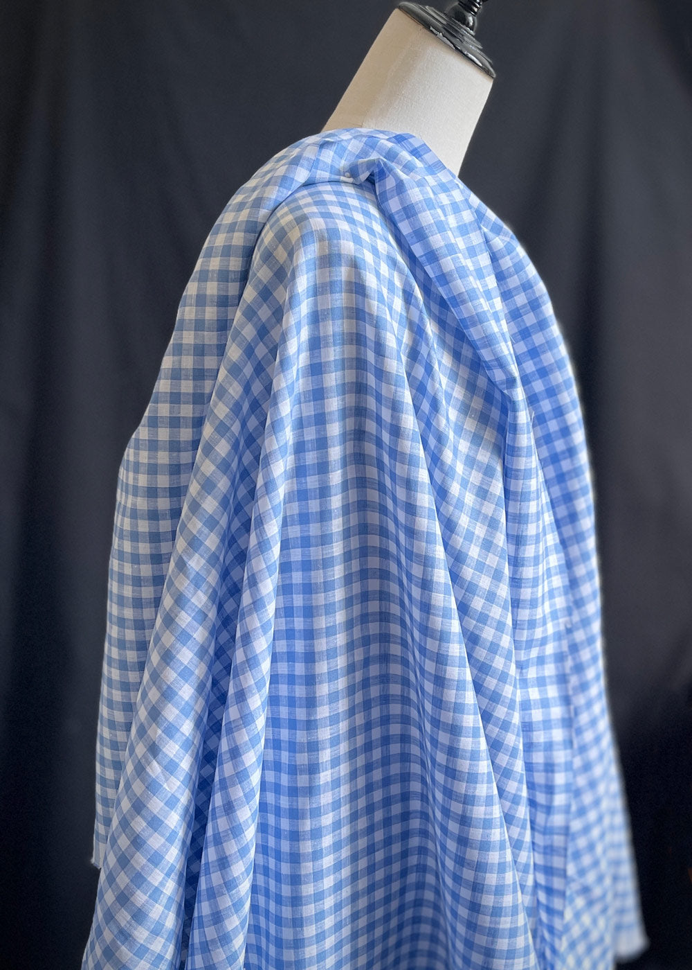 European Linen - Market Gingham, Noir