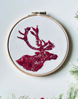 Bloomin' Antlers - Embroidery Hoop Kit, Nest Embirdery