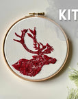 Bloomin' Antlers - Embroidery Hoop Kit, Nest Embirdery