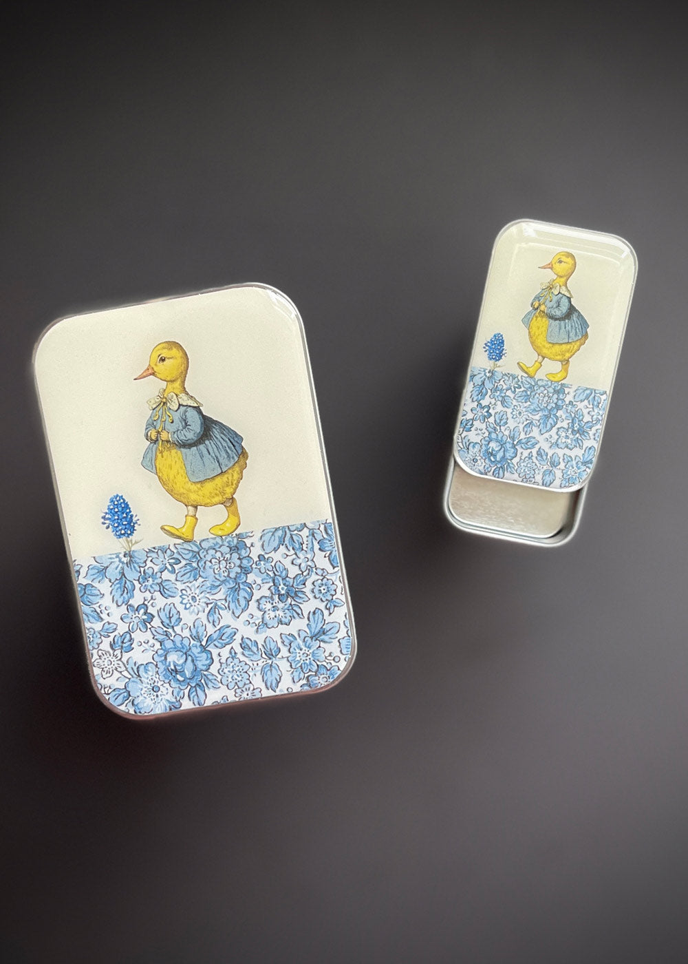 Duck & Flower Notions Tin