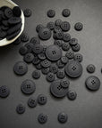 Recycled Hemp Button - Black