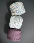 Rosários4 Meia. Merino 4ply Yarn - Aubergine 32