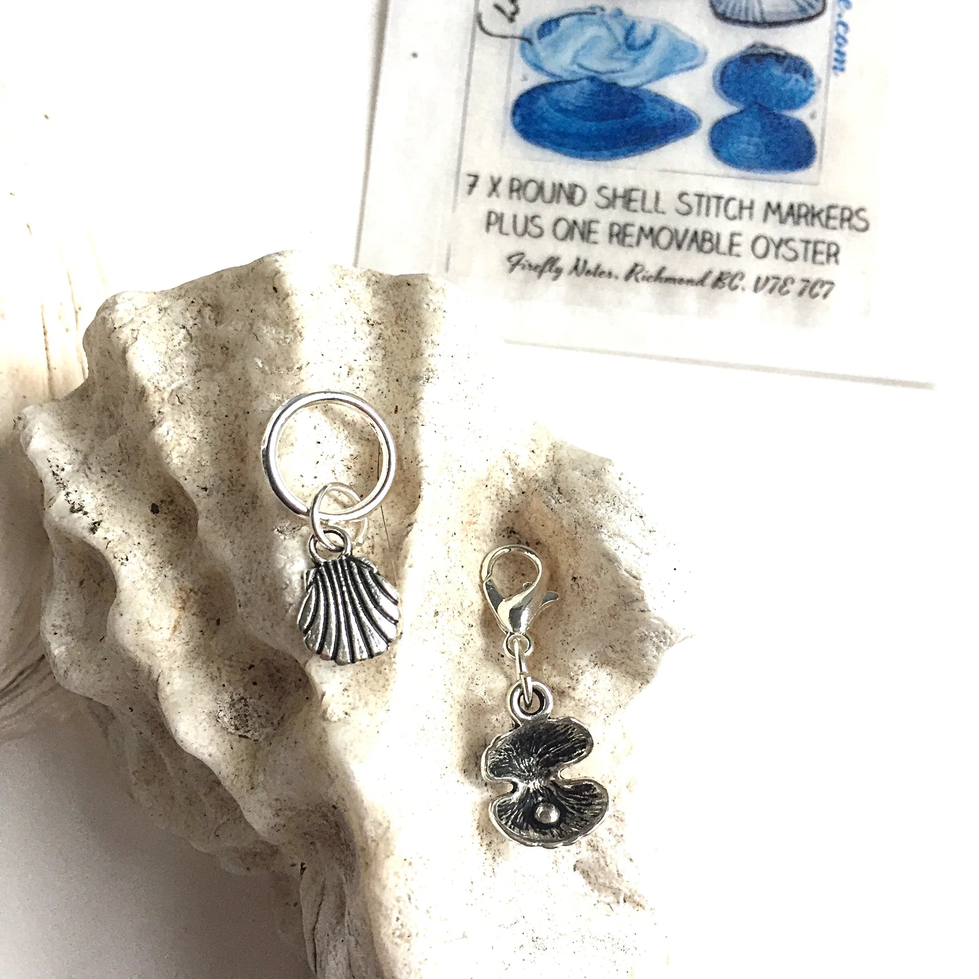 Seashell Stitch Marker Set