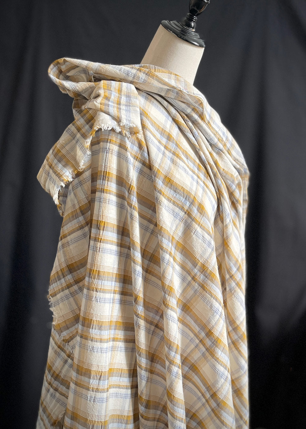 Sunday Check, Silk Cotton Blend