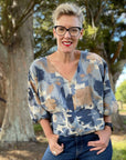 The Assembly Line - V-Neck Cuff Top