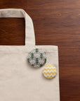 Zizashi Japanese Embroidery Kit - White Flower Brooch