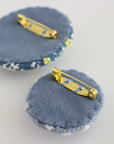 Zizashi Japanese Embroidery Kit - Yellow Flower Brooch