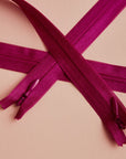 YKK - Atelier Brunette Invisible Zip. Dahlia Pink