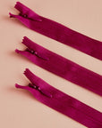 YKK - Atelier Brunette Invisible Zip. Dahlia Pink