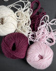 Chaska. Muhu Baby Alpaca 8ply Powder Pink (751)