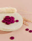 Classic Matt Buttons - Dahlia Pink. 10mm