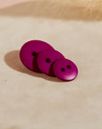 Classic Matt Buttons - Dahlia Pink. 10mm
