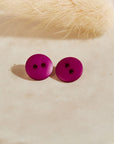 Classic Matt Buttons - Dahlia Pink. 10mm