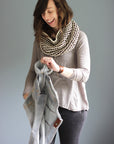 Cobbles Cowl, Elizabeth Smith Knits. Print Knitting Pattern