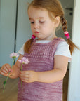 Little Vest & Dress, Frogginette. Print Knitting Pattern