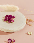 Gem Buttons - Dahlia Pink. 9mm