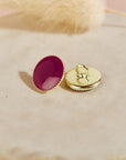 Gem Buttons - Dahlia Pink. 9mm