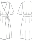 I Am Patterns, Octarine Wrap Dress