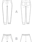 Closet Core Patterns Plateau Joggers and Shorts