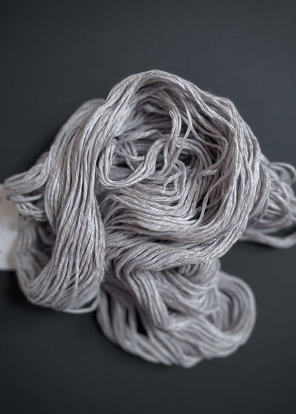 Rosários Principe Real, Linen Cotton Silk Yarn. Stone Grey (45) Miss