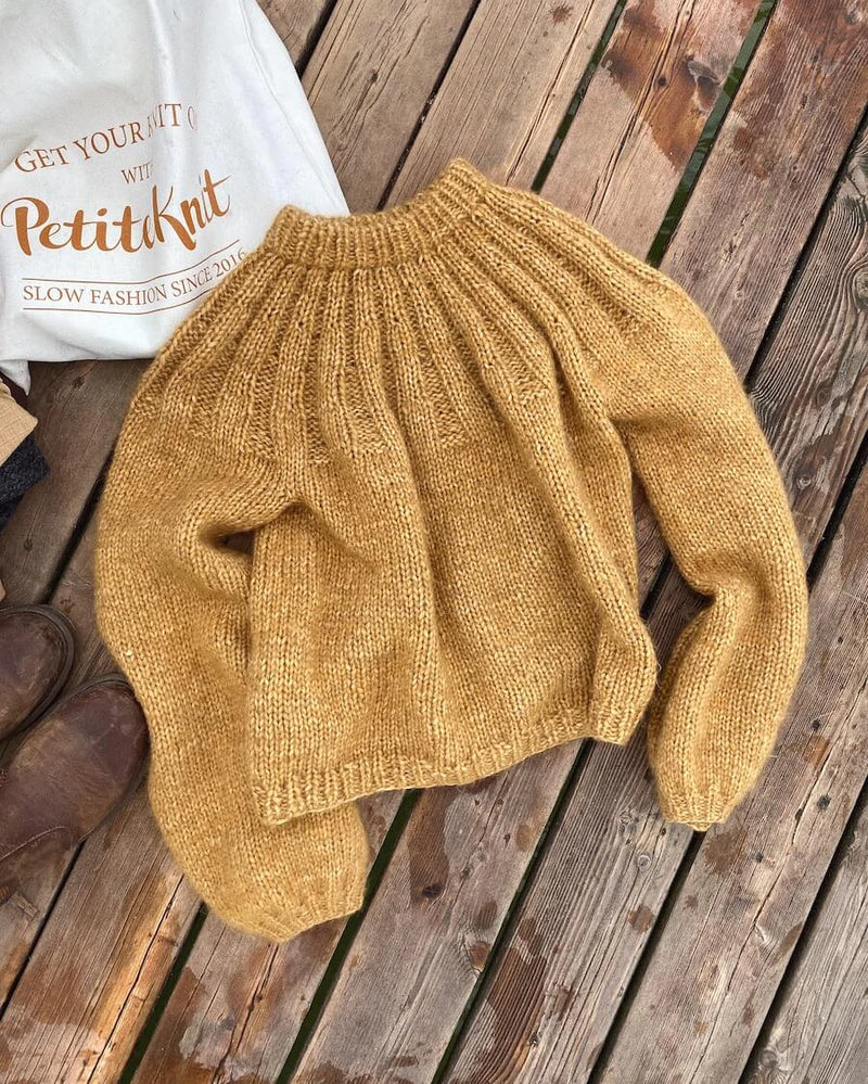 Sunday Sweater, Petite Knit. Knitting Pattern