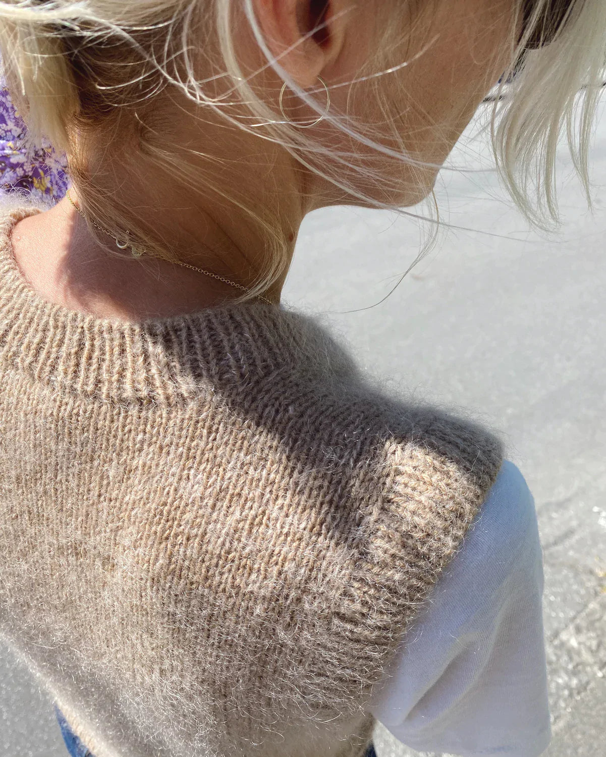 Stockholm Slipover - V-Neck Adult, Petite Knit. Knitting Pattern