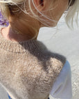 Stockholm Slipover - V-Neck Adult, Petite Knit. Knitting Pattern