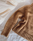 Caramel Sweater, Petite Knit. Knitting Pattern