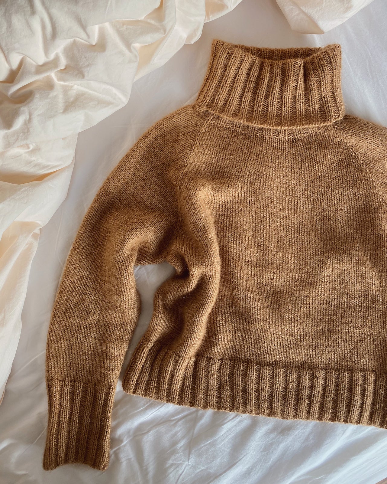 Caramel Sweater, Petite Knit. Knitting Pattern