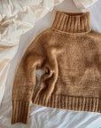 Caramel Sweater, Petite Knit. Knitting Pattern
