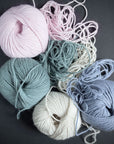 Chaska. Muhu Baby Alpaca 8ply Powder Pink (751)