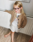 Novice Cardigan Junior, Chunky - Petite Knit. Knitting Pattern