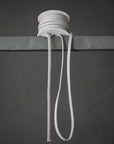 Cotton 10mm Drawstring. Grey