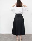 The Assembly Line - Elastic Waist Maxi Skirt