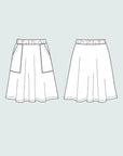 The Assembly Line - Elastic Waist Maxi Skirt MINI