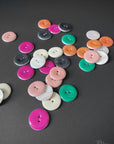 Enamel Shell Buttons 25mm - various colours