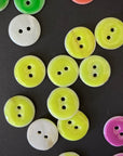 Enamel Shell Buttons 15mm - various colours