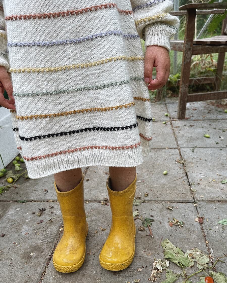 Festival Dress Petite Knit. Knitting Pattern  Miss Maude