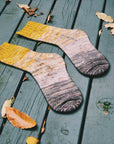 Fluorite Socks, Drea Renee. Print Knitting Pattern